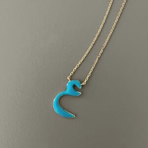 Jeejewels colorful Letters necklace "ع"