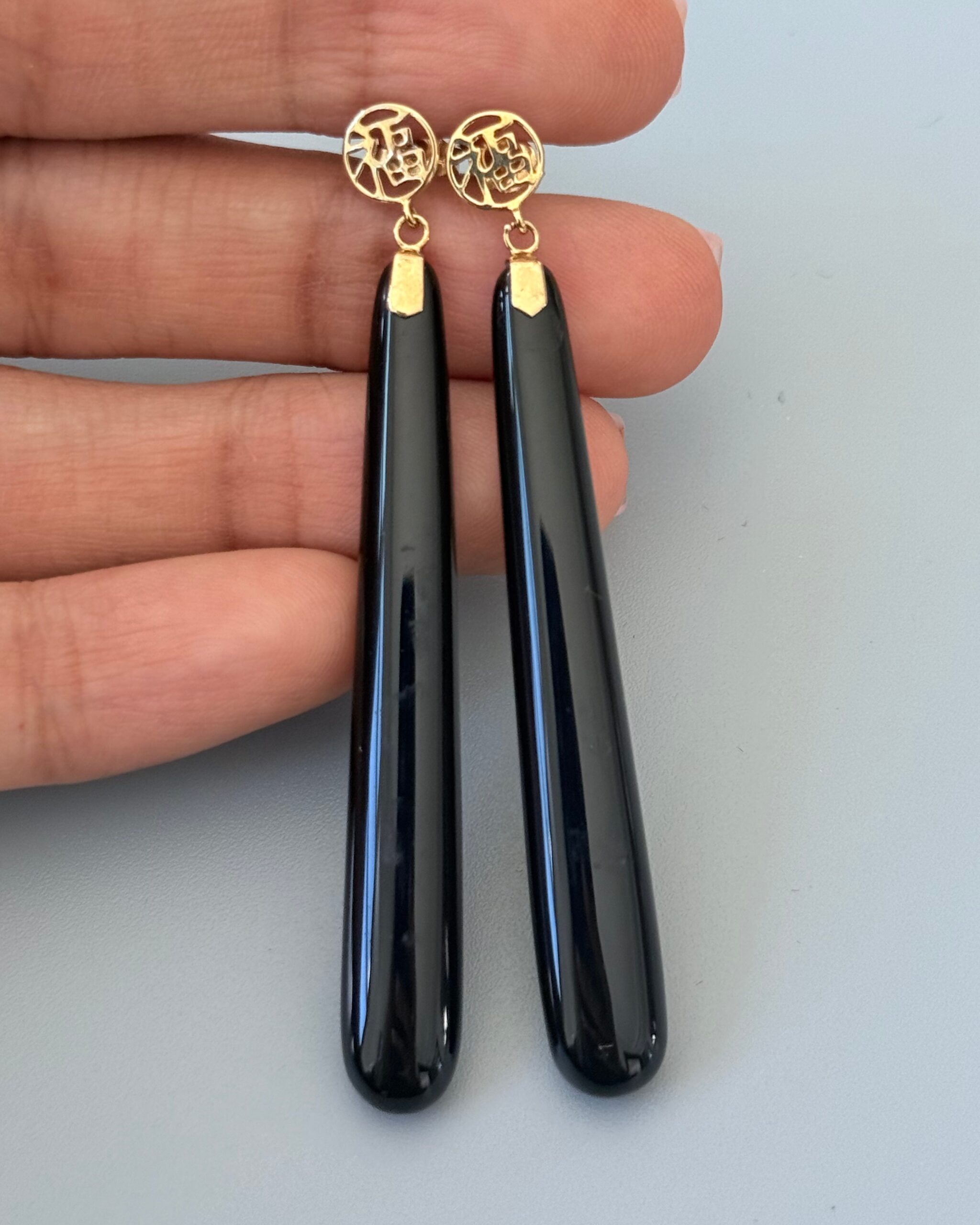 Black Fu Earrings