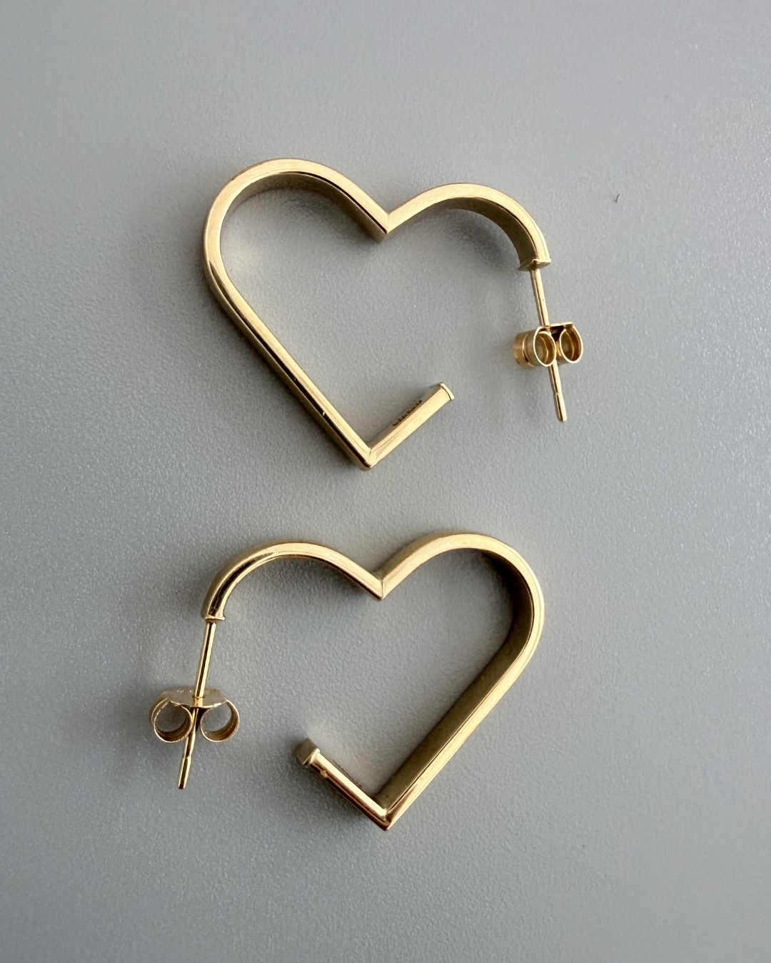 Heart Hoop Earrings