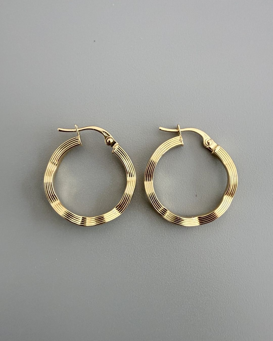 Zig Zag Hoop Earrings