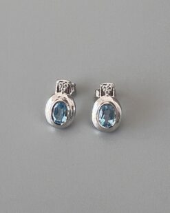 Oval Silver Earring