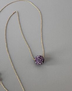 Purple Ball Necklace