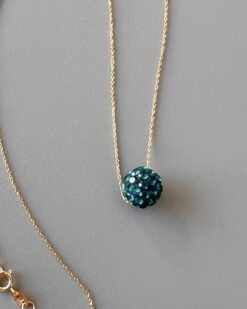 Blue Ball Necklace