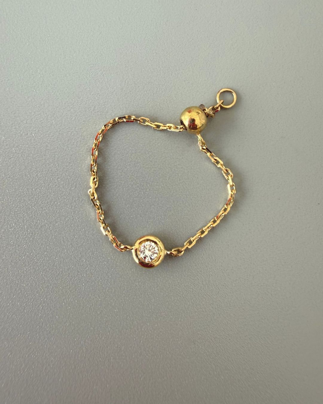 Natural Diamond Chain Ring