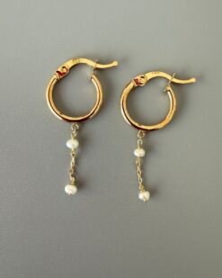 Chain Hoops Earrings