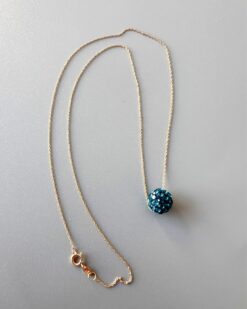 Blue Ball Necklace