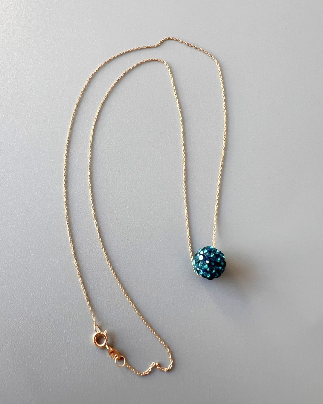 Blue Ball Necklace