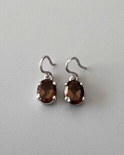 Smoky Silver Earring