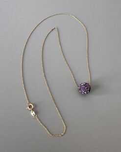 Purple Ball Necklace