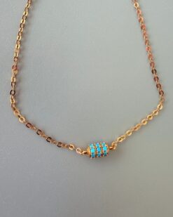 Blue Rose Bracelet (21K)
