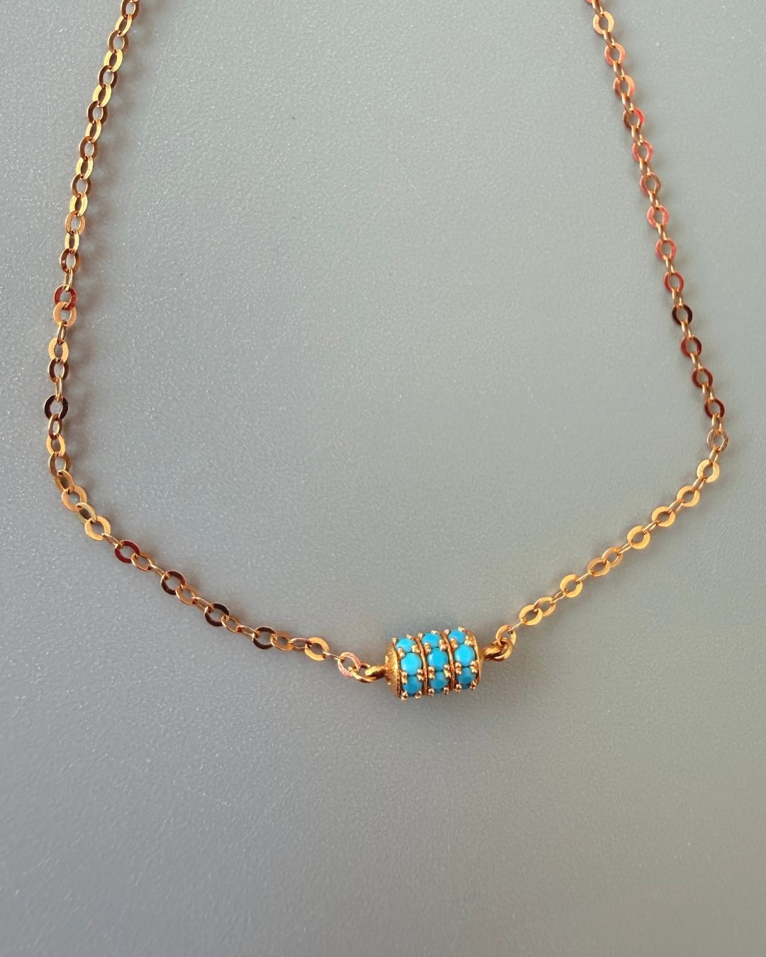 Blue Rose Bracelet (21K)