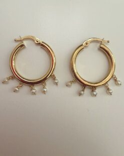 5 Pearls Earrings