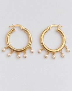 5 Pearls Earrings