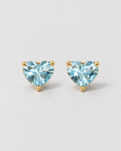 Purple Heart Earrings (Topaz)
